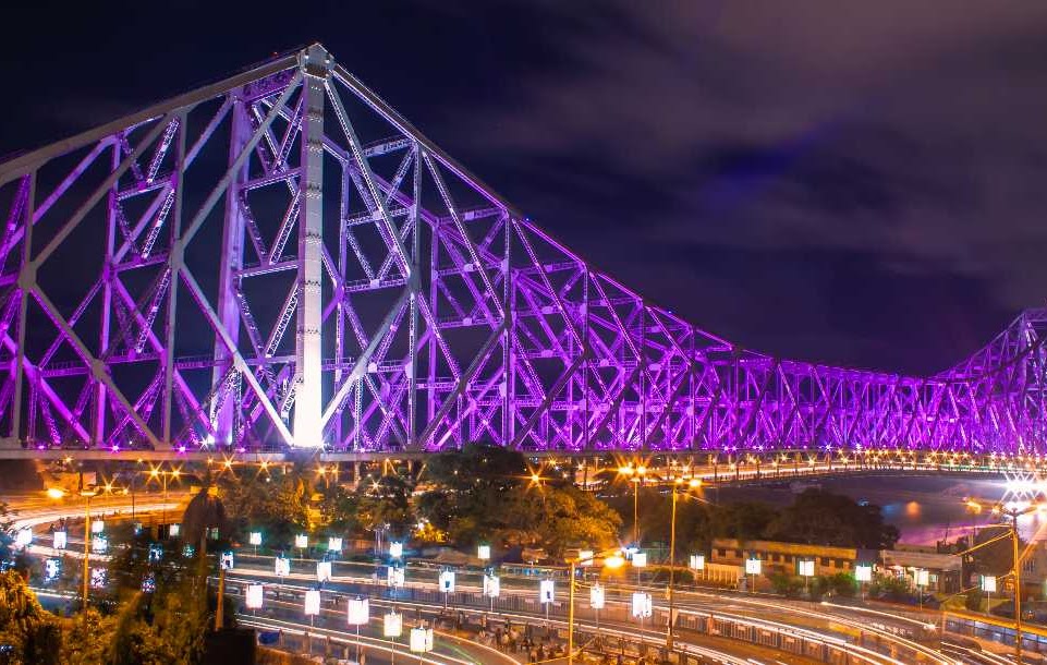 an evening in howrah bridge kolkata