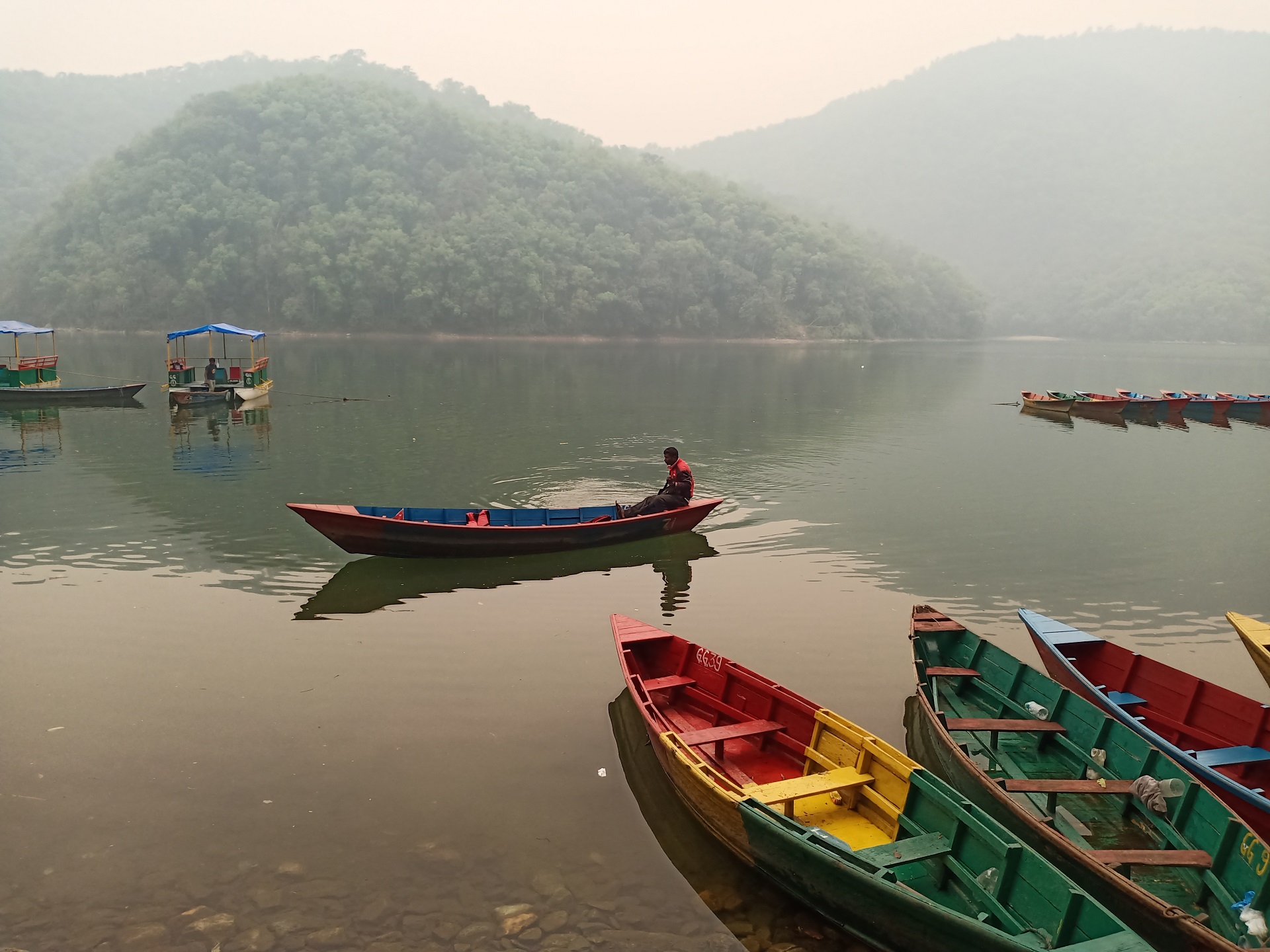 Fewa Lake at Pokhra,Nepal tour